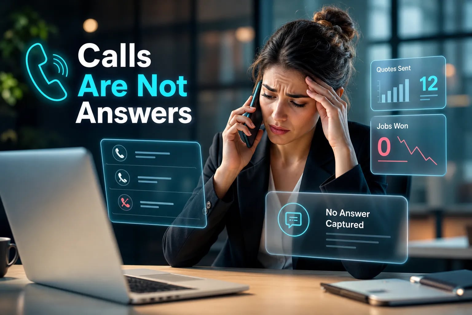 Featured illustration for: Answer capture: why taking calls isn't enough to win jobs